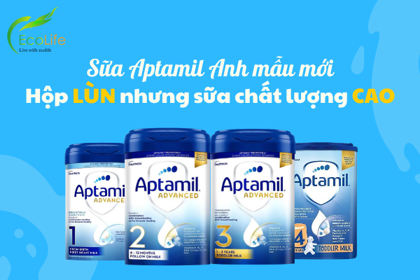 Sữa Aptamil Anh mẫu mới - Hộp LÙN nhưng sữa chất lượng CAO