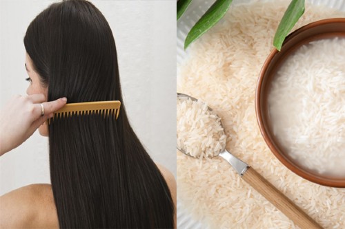Nước vo  gạo ST25 giúp tóc chắc khỏe