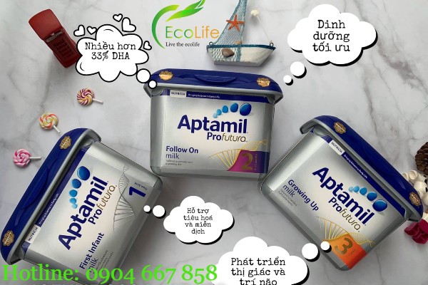 Sữa Aptamil dòng sản phẩm cao cấp cho bé