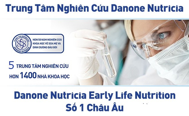 Danone Nutricia với 5 trung tâm nghiên cứu và hơn 1400 nhà khoa học