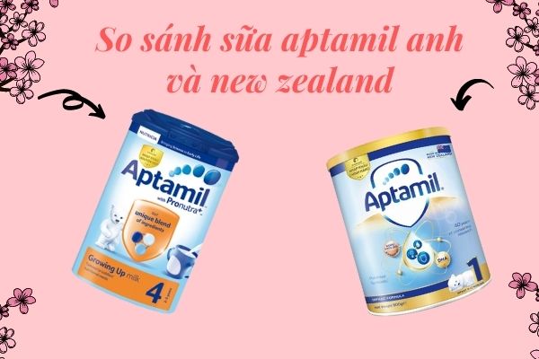 So sánh sữa aptamil anh và new zealand